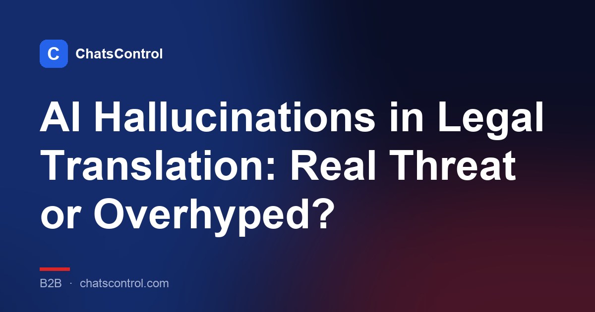 AI Hallucinations in Legal Translation: Real Threat or Overhyped?