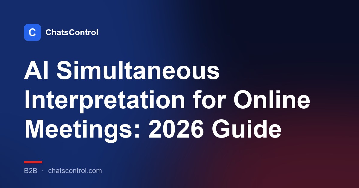 AI Simultaneous Interpretation for Online Meetings: 2026 Guide