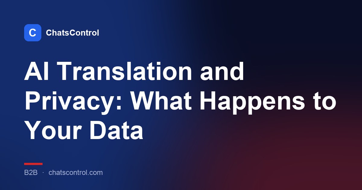 AI Translation and Privacy: What Happens to Your Data