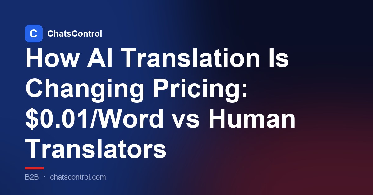 How AI Translation Is Changing Pricing: $0.01/Word vs Human Translators
