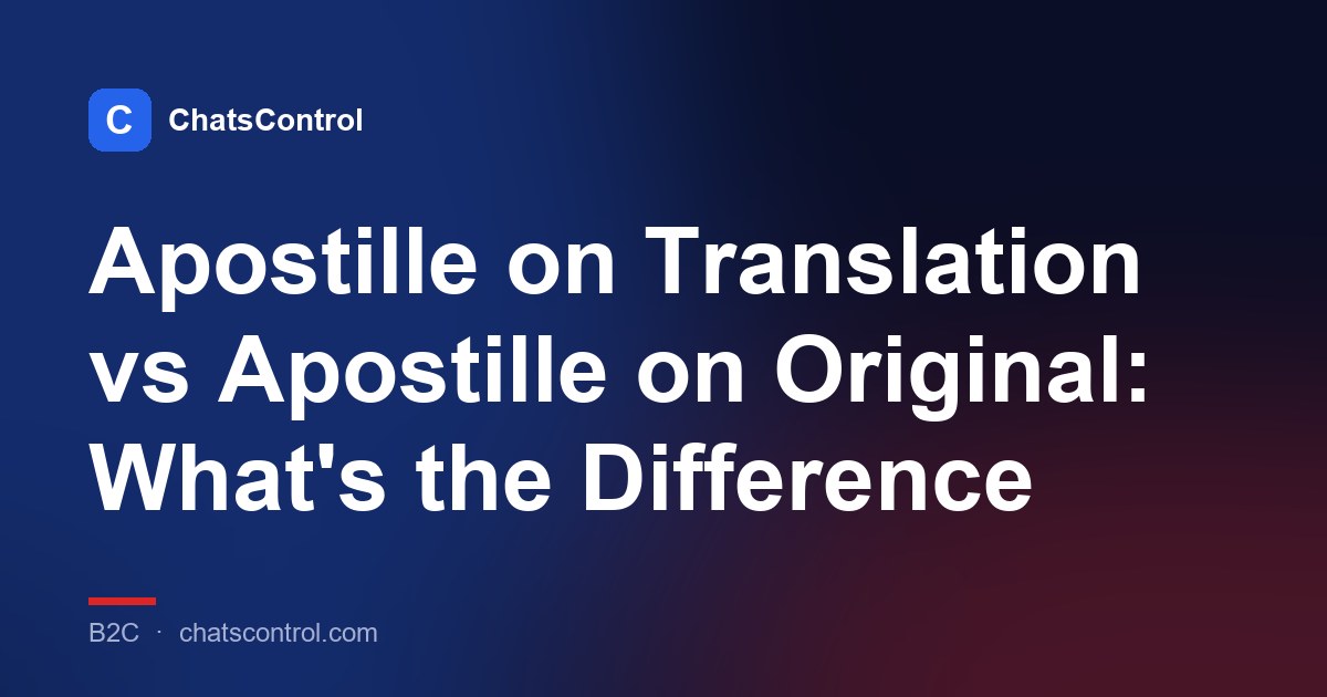 Apostille on Translation vs Apostille on Original: What's the Difference