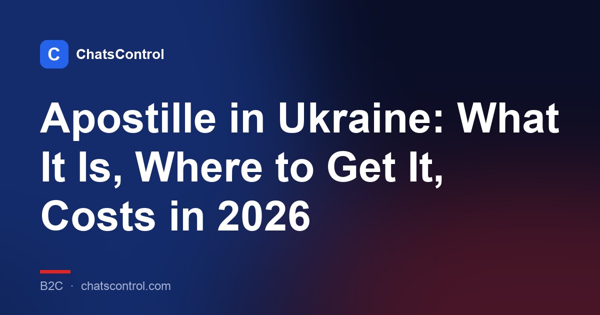 Apostille in Ukraine: What It Is, Where to Get It, Costs in 2026