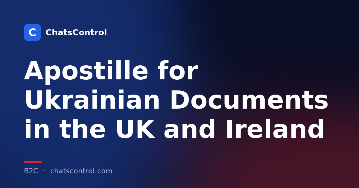 Apostille for Ukrainian Documents in the UK and Ireland