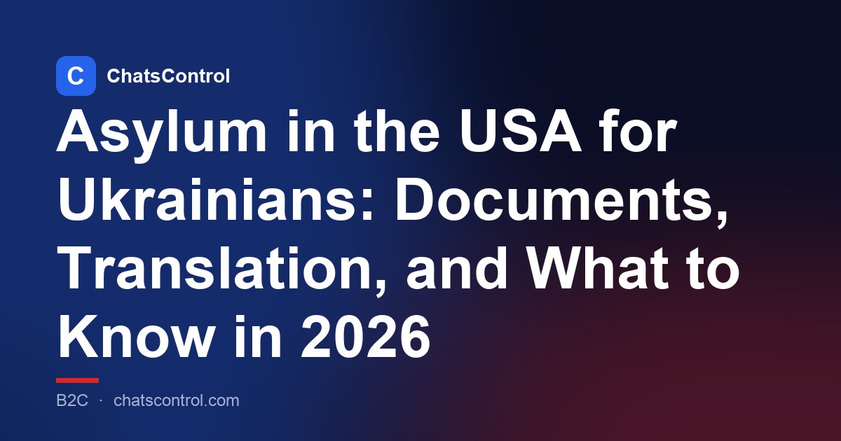 Asylum in the USA for Ukrainians: Documents, Translation, and What to Know in 2026