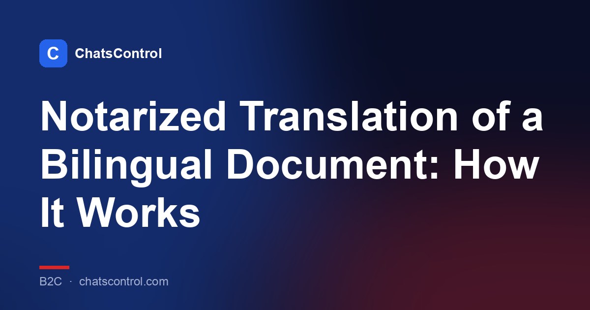 Notarized Translation of a Bilingual Document: How It Works