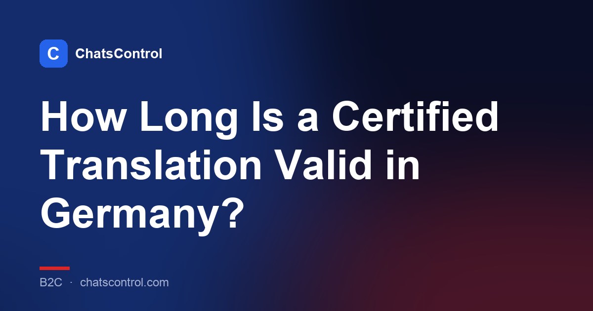 How Long Is a Certified Translation Valid in Germany?