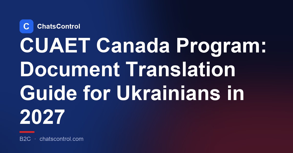 CUAET Canada Program: Document Translation Guide for Ukrainians in 2027