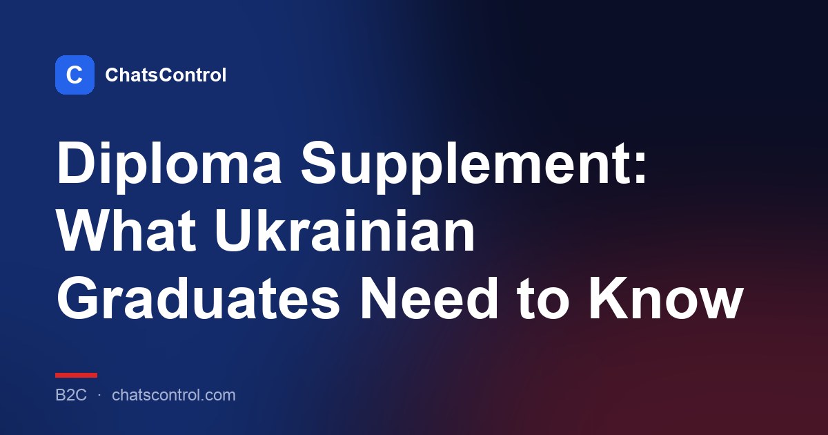 Diploma Supplement: What Ukrainian Graduates Need to Know
