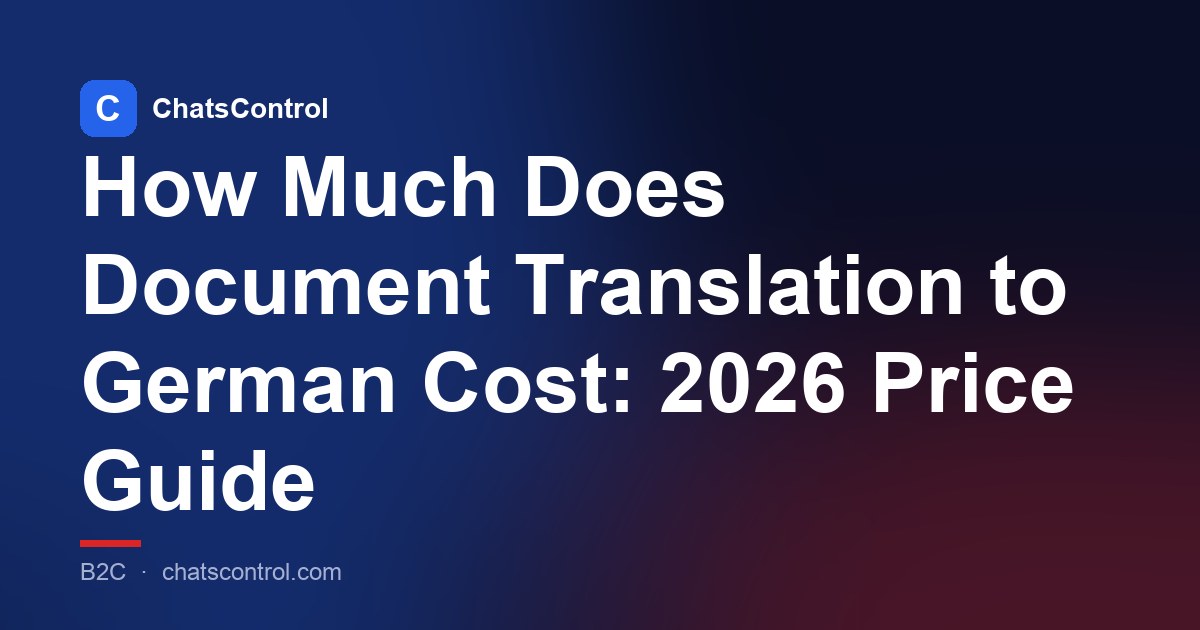 How Much Does Document Translation to German Cost: 2026 Price Guide