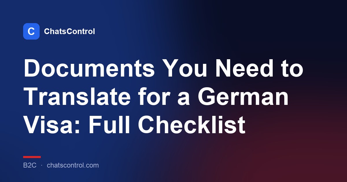 Documents You Need to Translate for a German Visa: Full Checklist