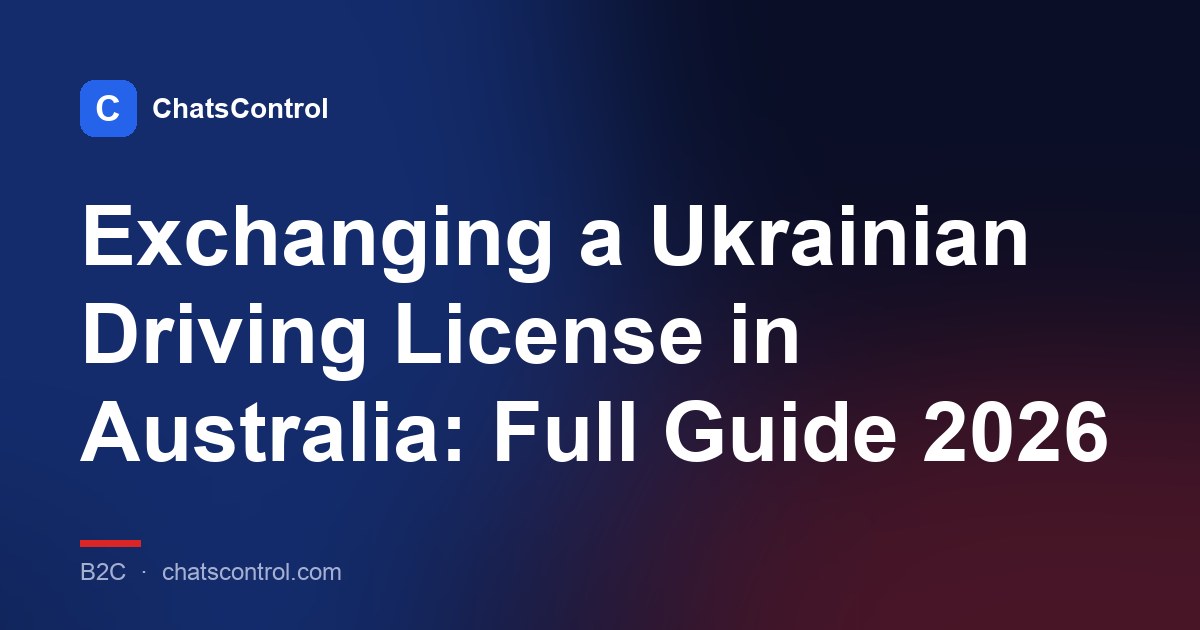 Exchanging a Ukrainian Driving License in Australia: Full Guide 2026