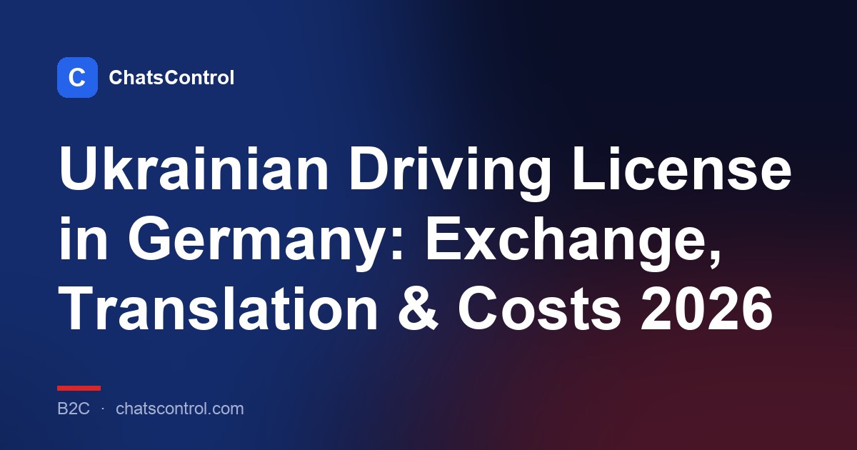 Ukrainian Driving License in Germany: Exchange, Translation & Costs 2026