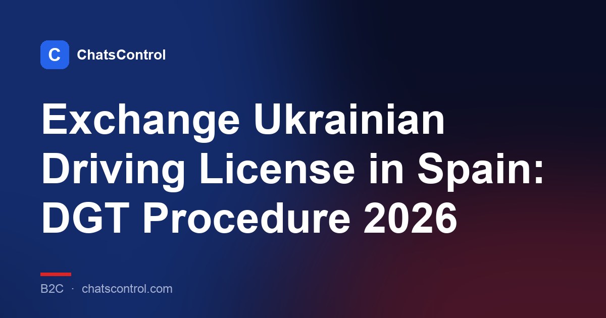 Exchange Ukrainian Driving License in Spain: DGT Procedure 2026