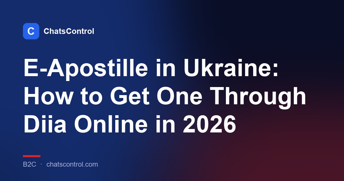E-Apostille in Ukraine: How to Get One Through Diia Online in 2026
