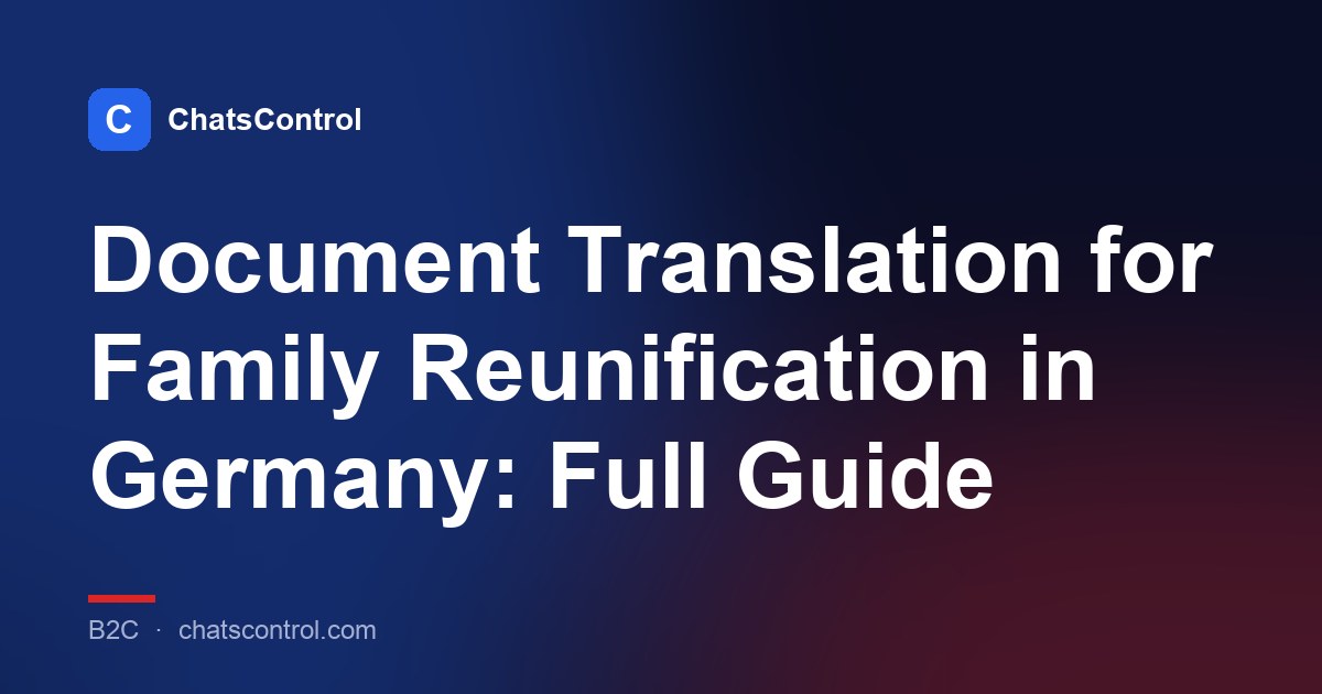 Document Translation for Family Reunification in Germany: Full Guide
