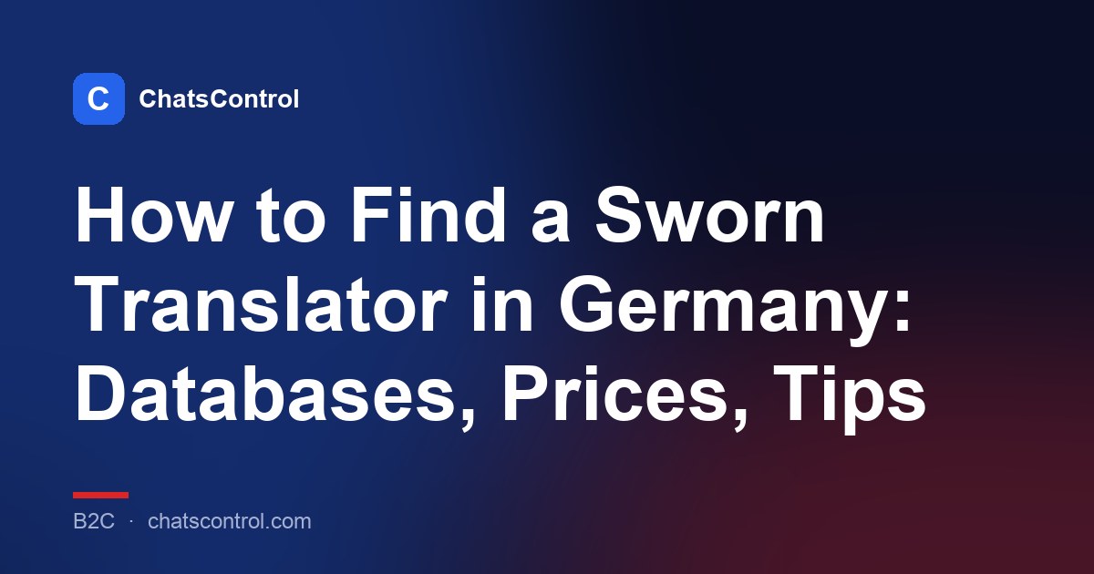 How to Find a Sworn Translator in Germany: Databases, Prices, Tips