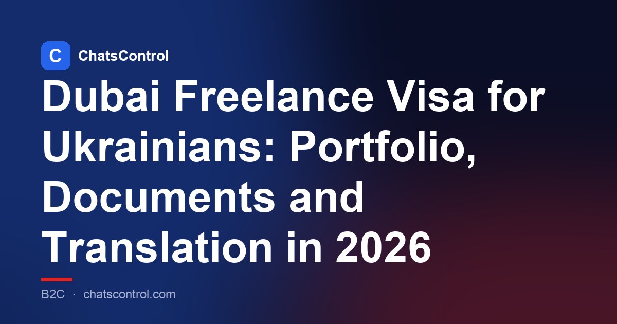 Dubai Freelance Visa for Ukrainians: Portfolio, Documents and Translation in 2026