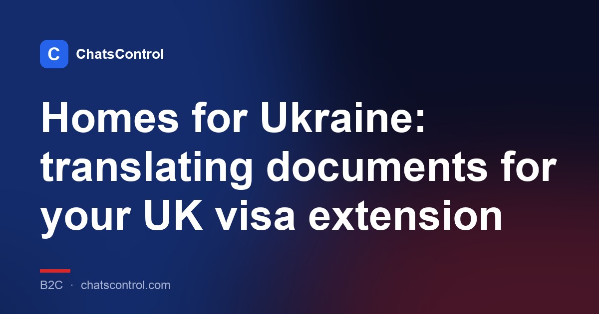 Homes for Ukraine: translating documents for your UK visa extension