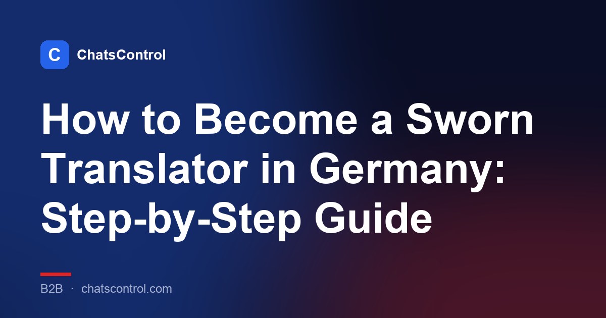 How to Become a Sworn Translator in Germany: Step-by-Step Guide
