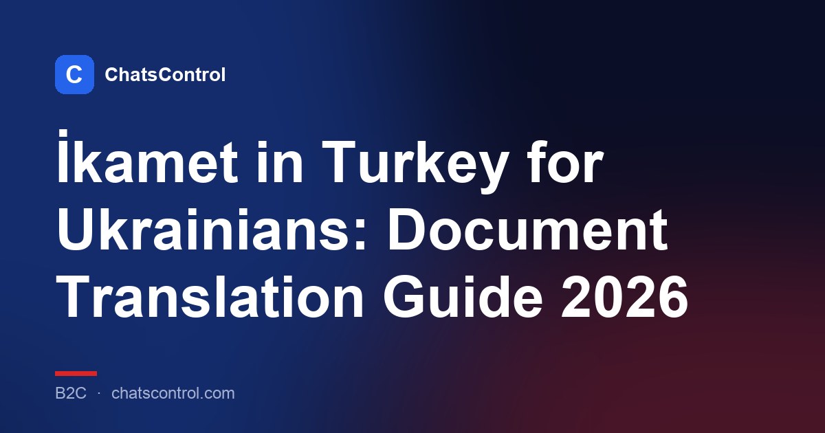 İkamet in Turkey for Ukrainians: Document Translation Guide 2026