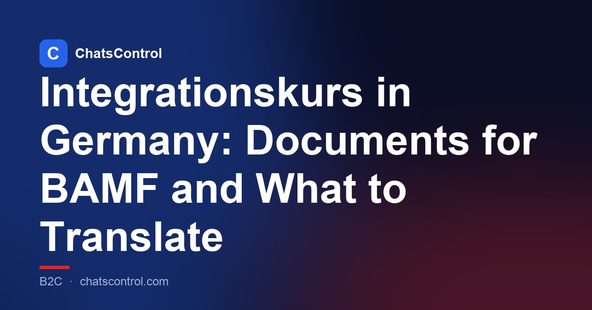 Integrationskurs in Germany: Documents for BAMF and What to Translate