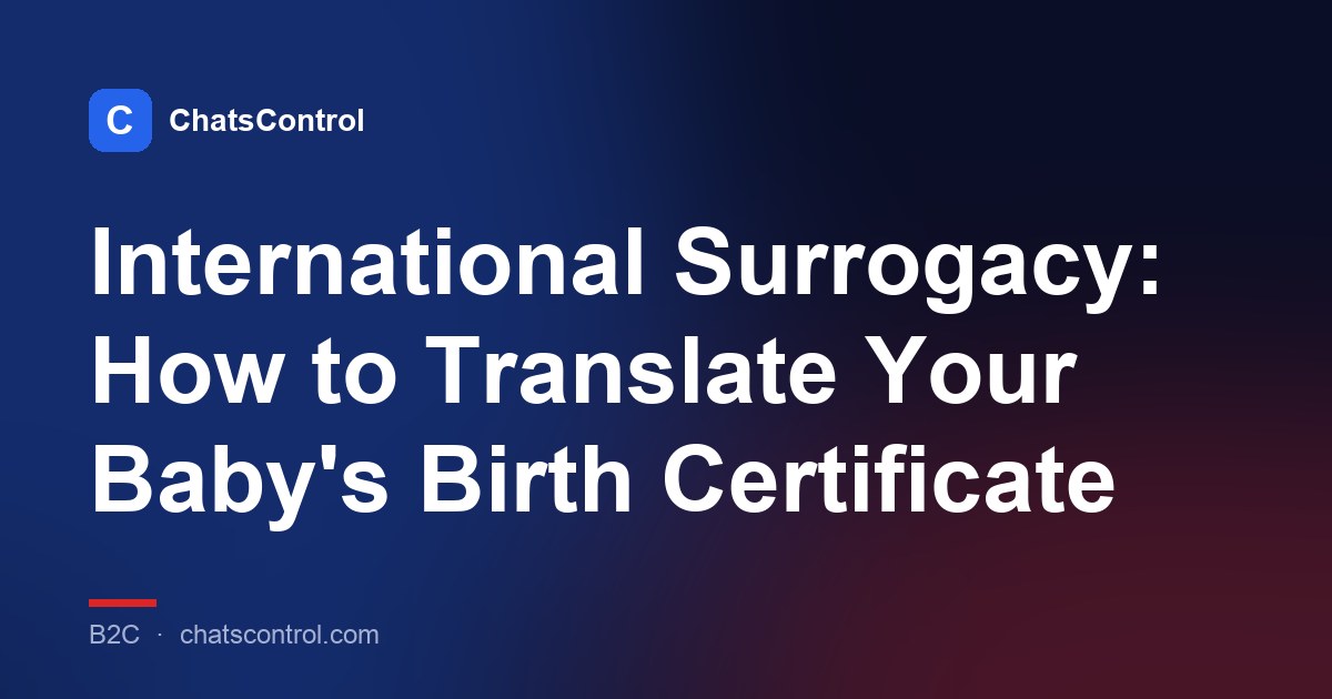 International Surrogacy: How to Translate Your Baby's Birth Certificate