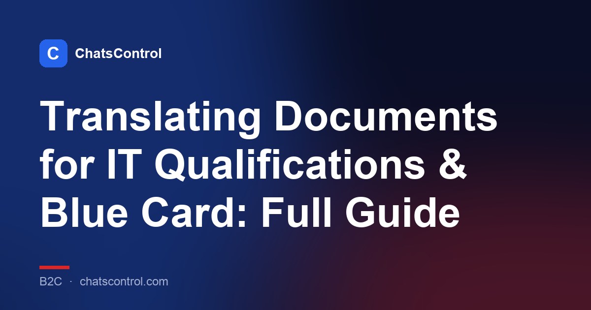 Translating Documents for IT Qualifications & Blue Card: Full Guide