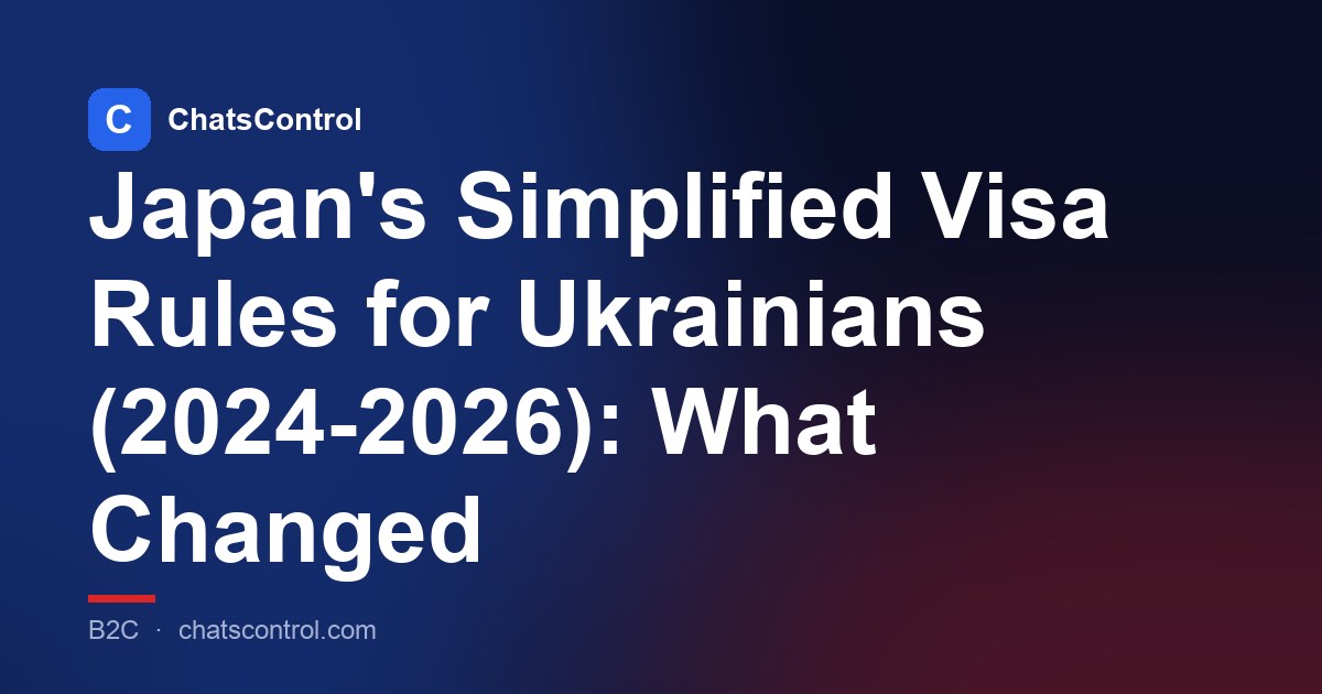 Japan's Simplified Visa Rules for Ukrainians (2024-2026): What Changed