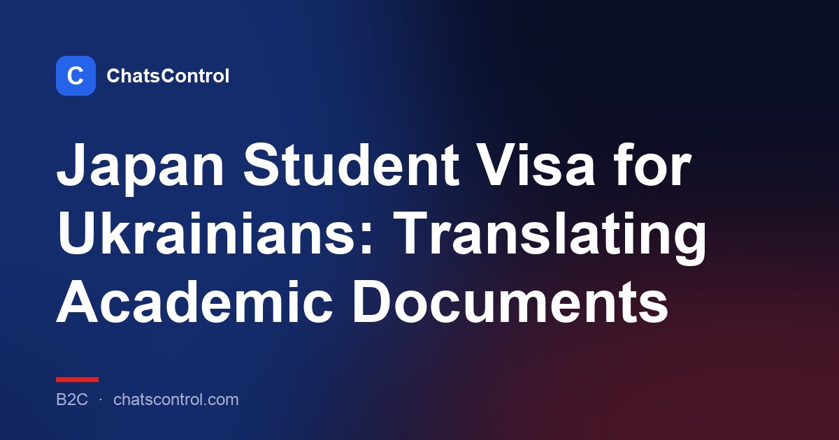 Japan Student Visa for Ukrainians: Translating Academic Documents