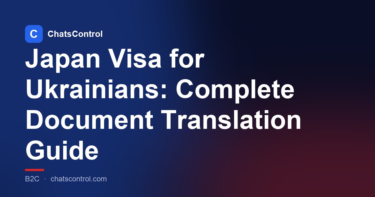 Japan Visa for Ukrainians: Complete Document Translation Guide