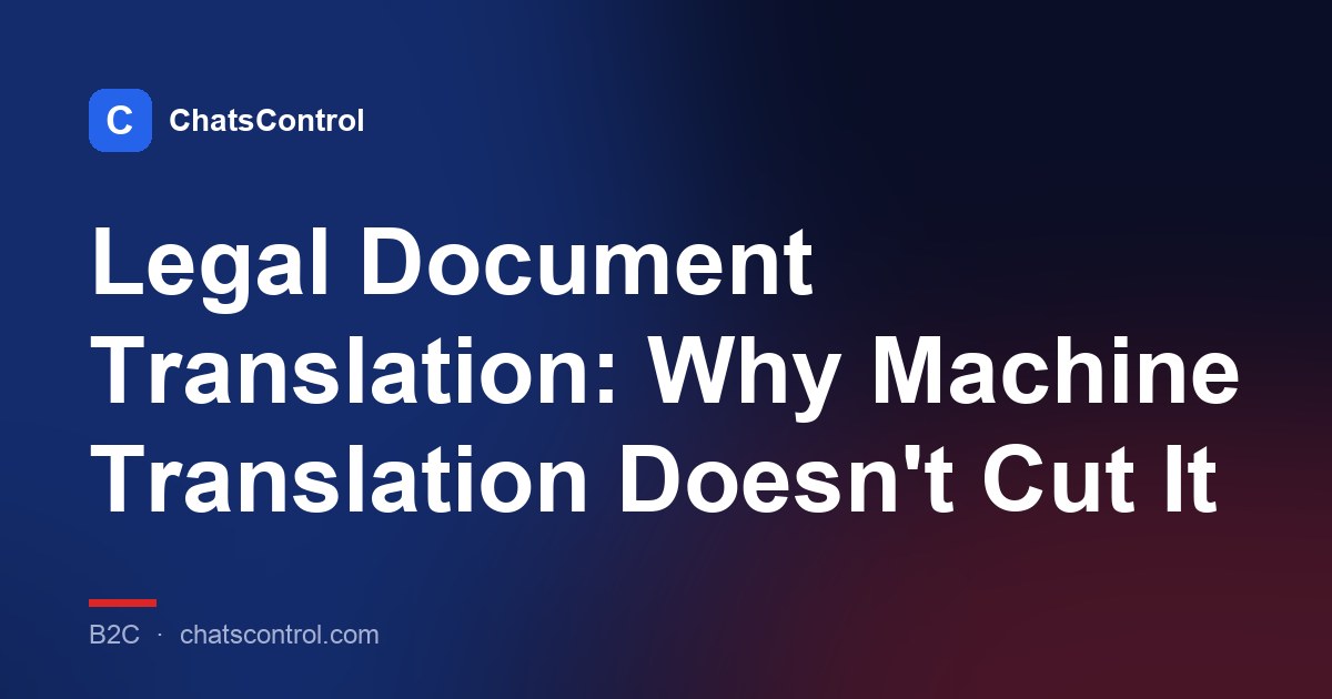 Legal Document Translation: Why Machine Translation Doesn't Cut It