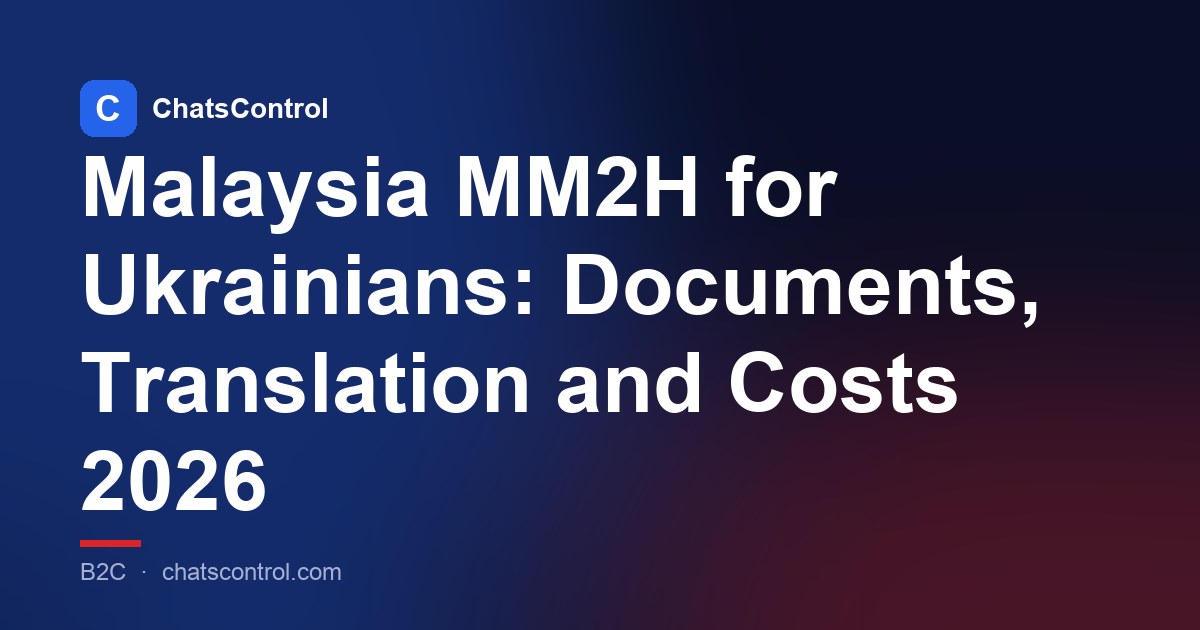 Malaysia MM2H for Ukrainians: Documents, Translation and Costs 2026