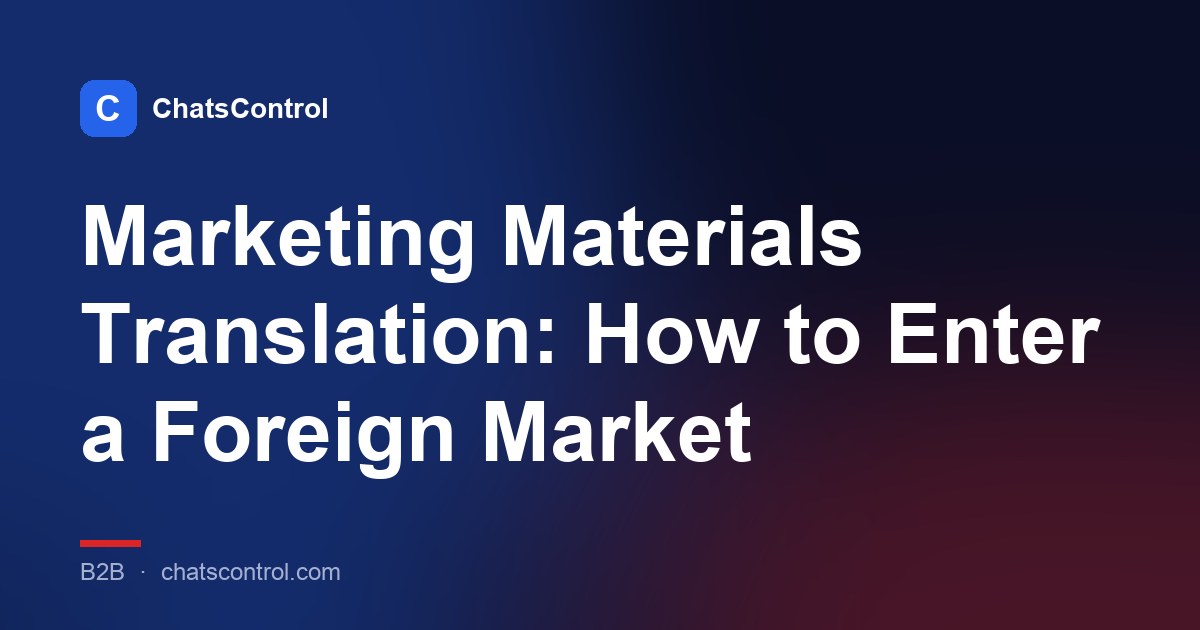 Marketing Materials Translation: How to Enter a Foreign Market