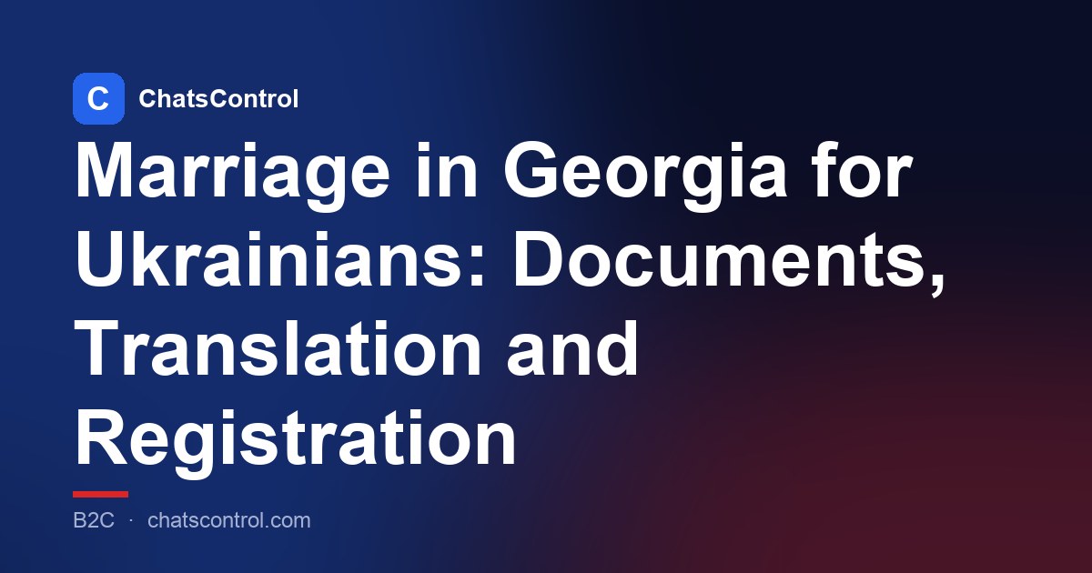 Marriage in Georgia for Ukrainians: Documents, Translation and Registration
