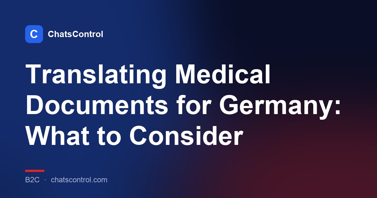 Translating Medical Documents for Germany: What to Consider