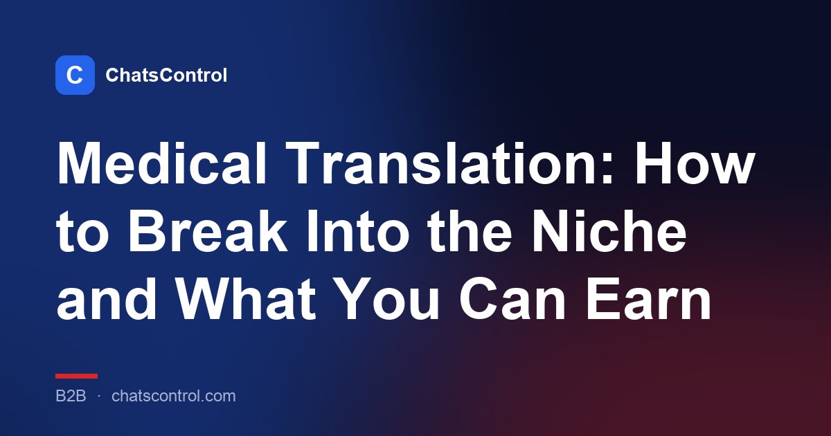 Medical Translation: How to Break Into the Niche and What You Can Earn