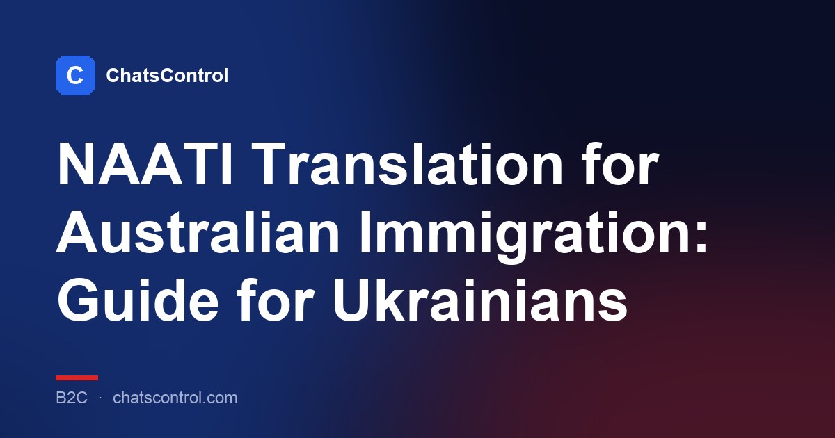 NAATI Translation for Australian Immigration: Guide for Ukrainians