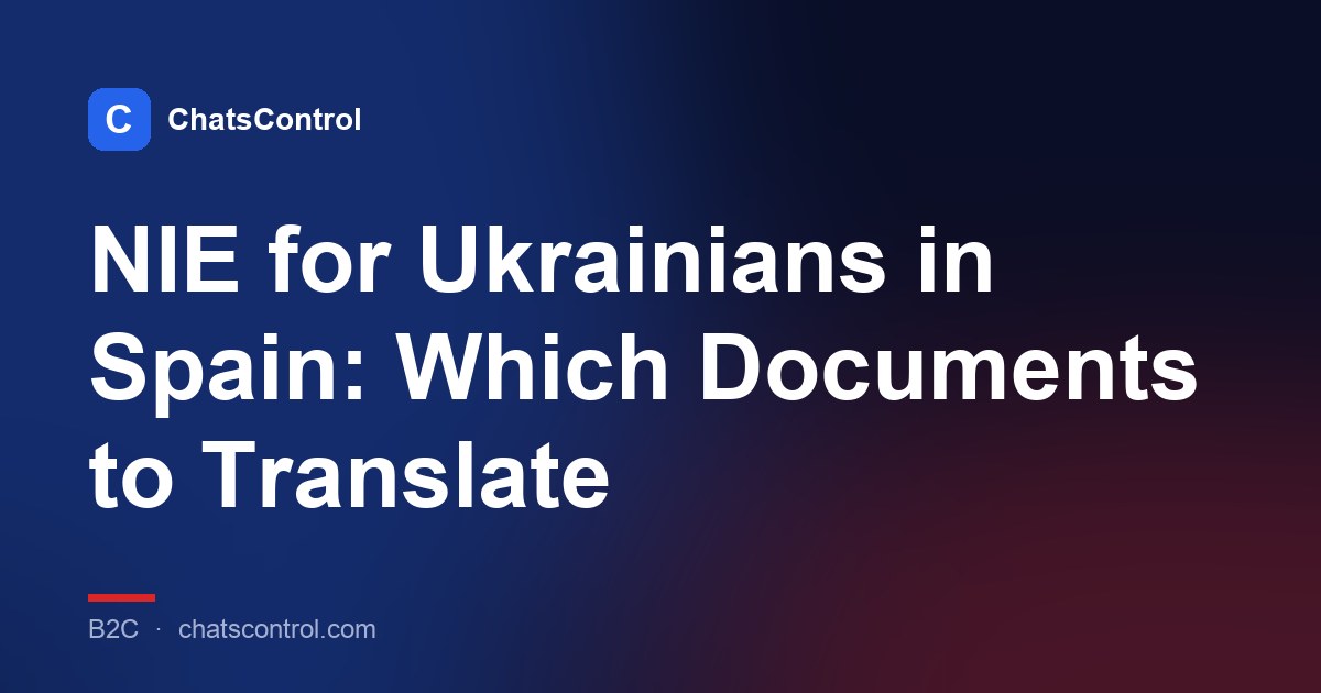 NIE for Ukrainians in Spain: Which Documents to Translate