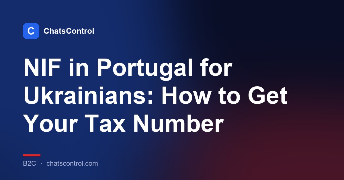 NIF in Portugal for Ukrainians: How to Get Your Tax Number