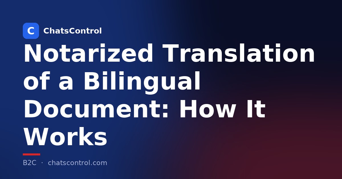 Notarized Translation of a Bilingual Document: How It Works