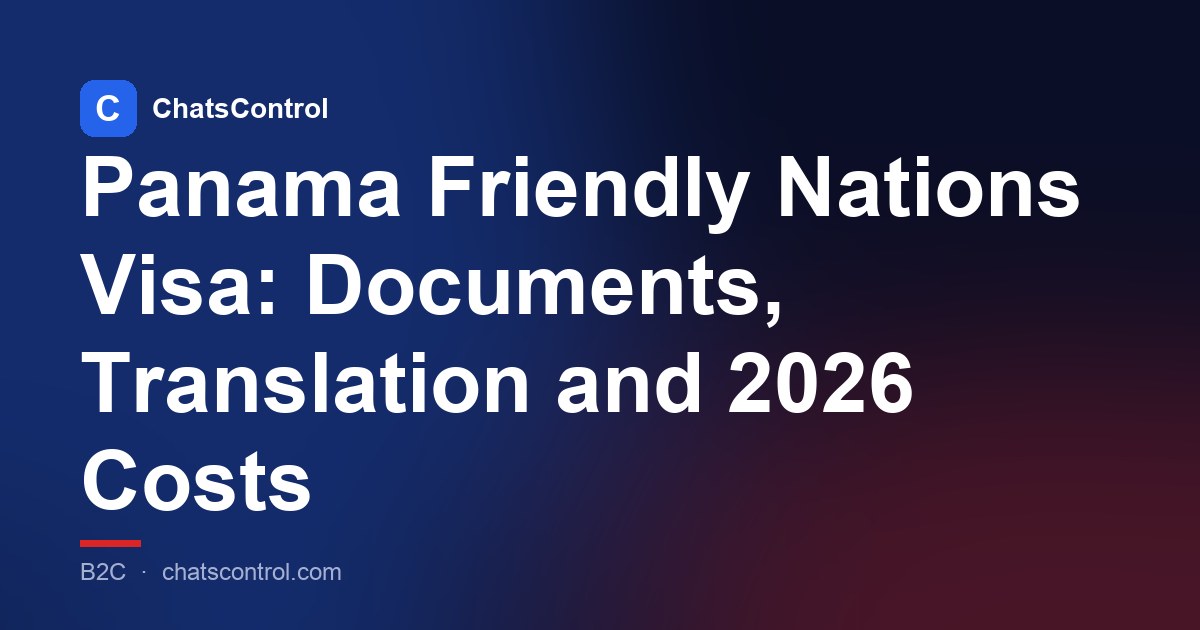 Panama Friendly Nations Visa: Documents, Translation and 2026 Costs