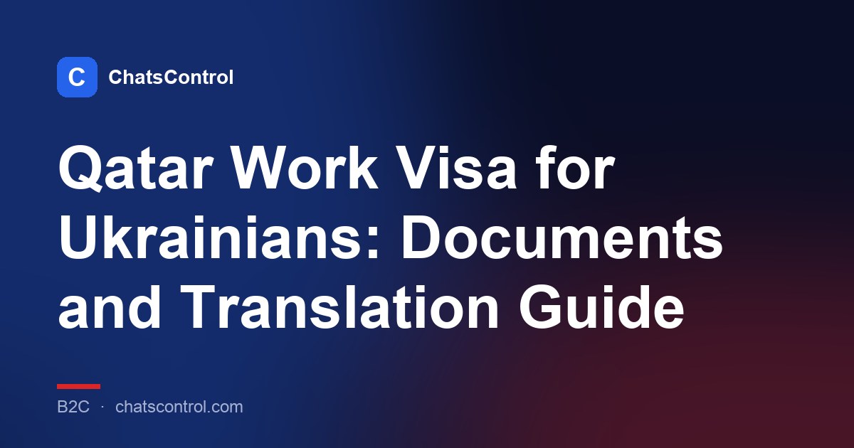 Qatar Work Visa for Ukrainians: Documents and Translation Guide