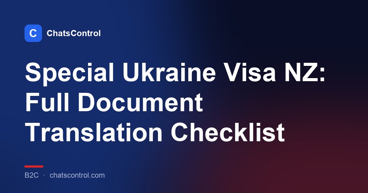 Special Ukraine Visa NZ: Full Document Translation Checklist