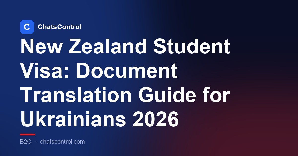 New Zealand Student Visa: Document Translation Guide for Ukrainians 2026