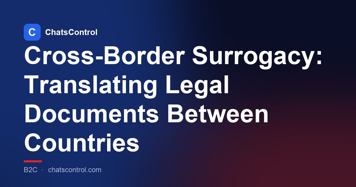 Cross-Border Surrogacy: Translating Legal Documents Between Countries