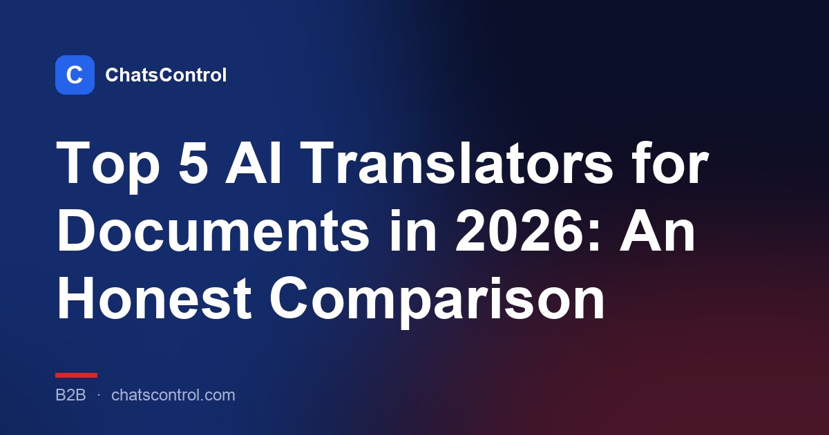 Top 5 AI Translators for Documents in 2026: An Honest Comparison