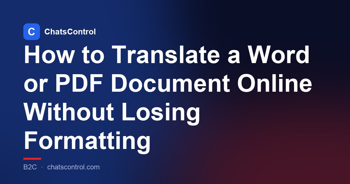 How to Translate a Word or PDF Document Online Without Losing Formatting