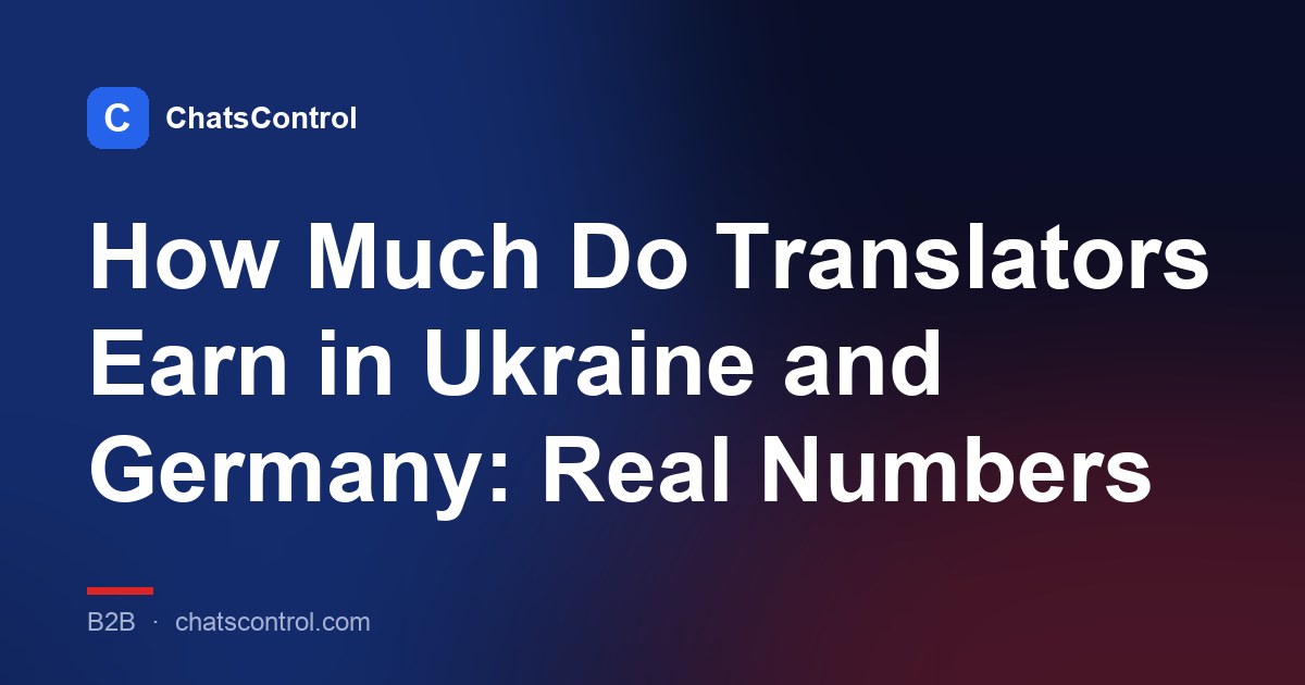 How Much Do Translators Earn in Ukraine and Germany: Real Numbers