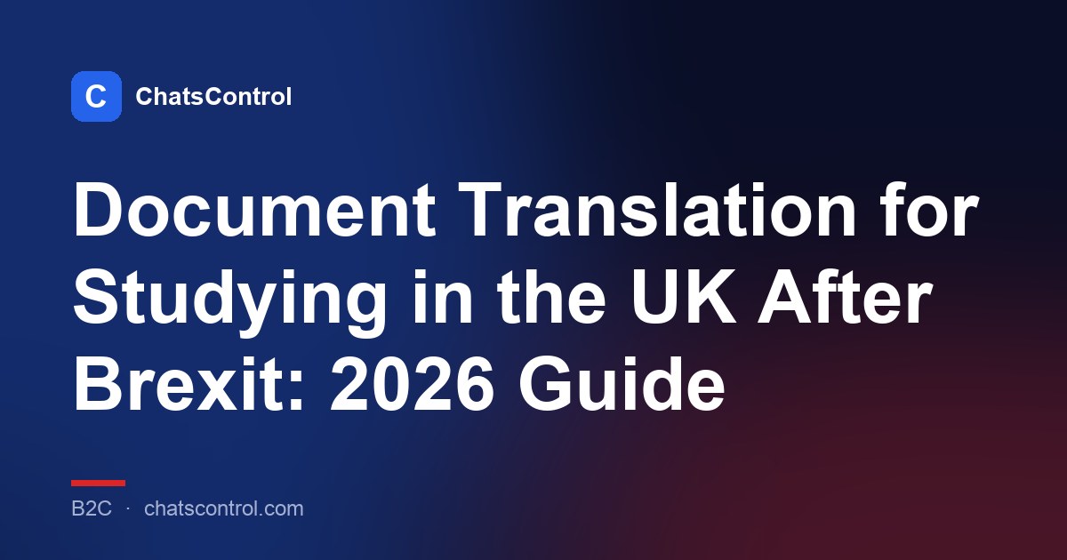 Document Translation for Studying in the UK After Brexit: 2026 Guide