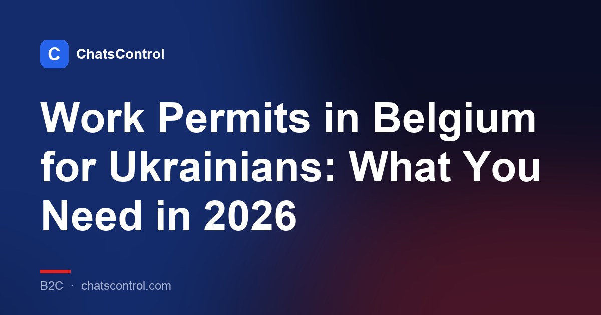 Work Permits in Belgium for Ukrainians: What You Need in 2026